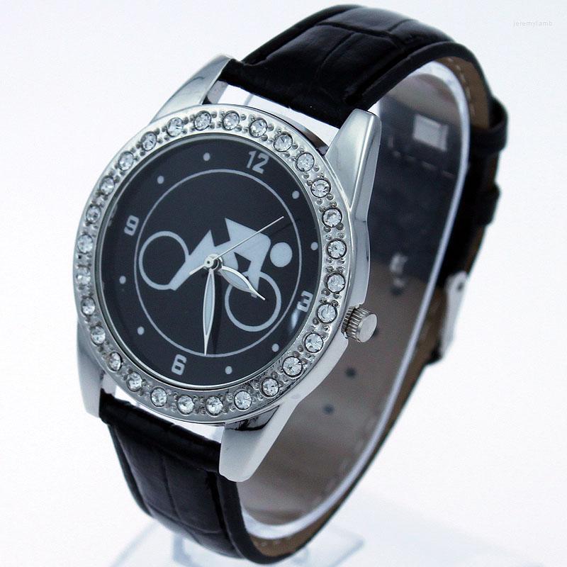 Wristwatches High Quality Brand Fashion Bicycle Watches Lady Women Men Watch Leather Crystal Diamonds Sport Analog Wristwatch L10, Black
Wristwatches High Quality Brand Fashion Bicycle Watches Lady Women Men Watch Leather Crystal Diamonds Sport Analog Wristwatch L10, Black