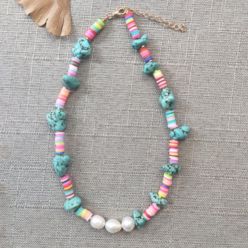 Choker Women Exquisite Fashion Rainbow Necklace Colorful Silicone Blue Stone Boho Jewelry 2022 Summer Charm Beach Wholesale
Choker Women Exquisite Fashion Rainbow Necklace Colorful Silicone Blue Stone Boho Jewelry 2022 Summer Charm Beach Wholesale