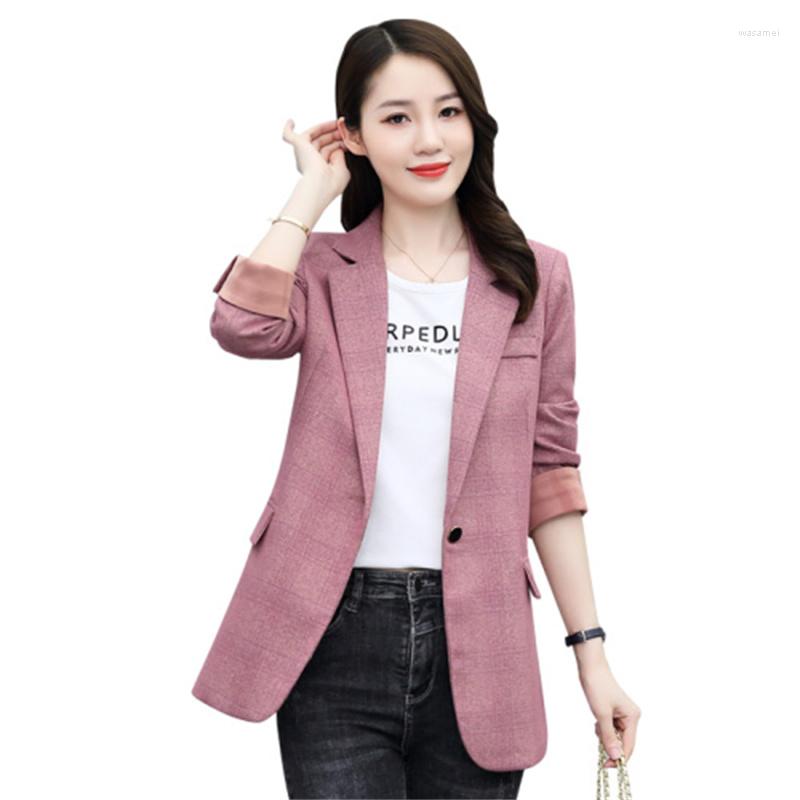 Women's Suits Women Blazers Jacket Fashion Plaid Single Button Long Sleeve Blazer Elegant Ladies Business Office Suit Coat Female Overcoat, Pink
Women's Suits Women Blazers Jacket Fashion Plaid Single Button Long Sleeve Blazer Elegant Ladies Business Office Suit Coat Female Overcoat, Pink