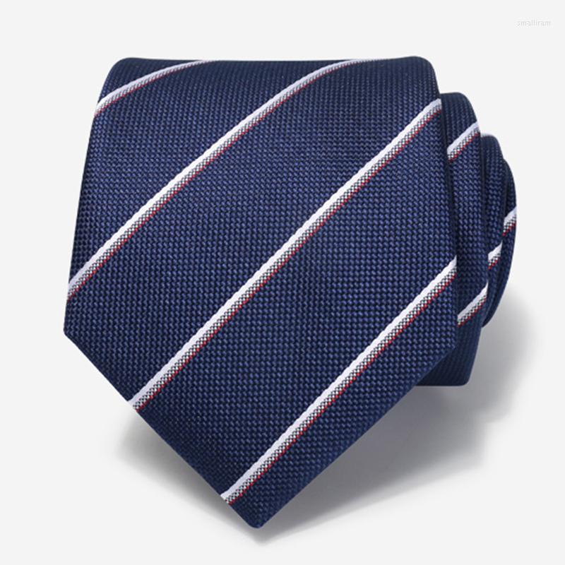 Bow Ties Designer Brand Business Tie For Men High Quality Necktie Deep Blue Striped 8CM Wide Polyester Silk Gentleman Dress Suit
Bow Ties Designer Brand Business Tie For Men High Quality Necktie Deep Blue Striped 8CM Wide Polyester Silk Gentleman Dress Suit