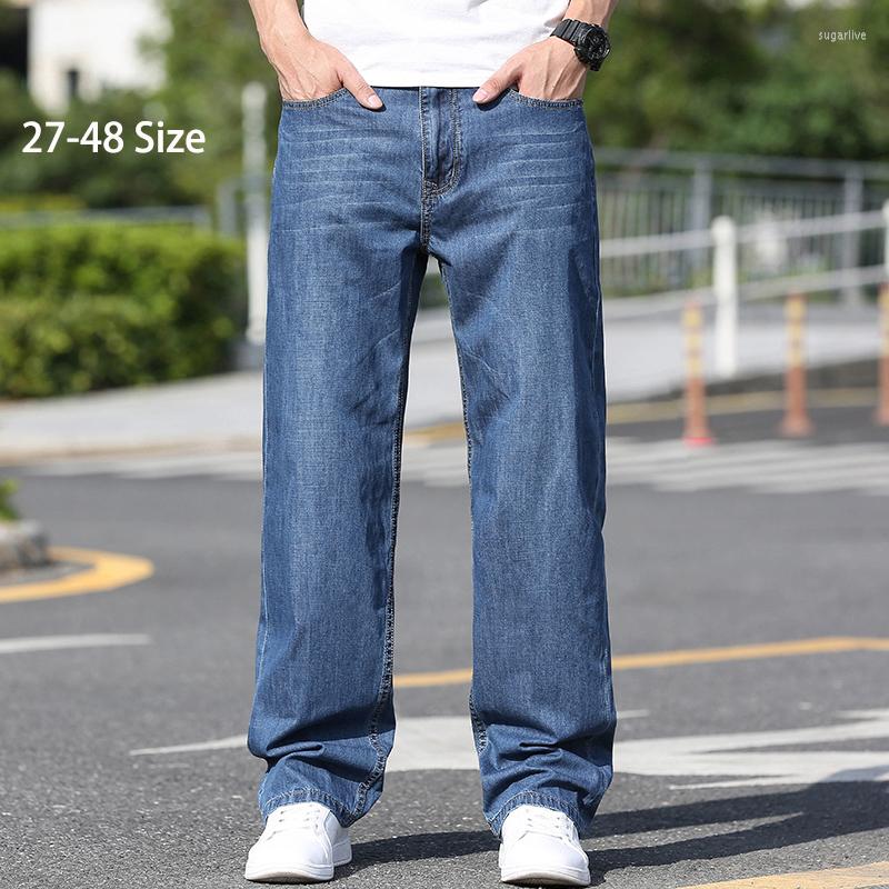 Men's Jeans Classic Men's Plus Size 42 44 46 48 Summer Thin Cotton Baggy Straight Leg Denim Pants Brand Casual Trousers, Light blue
Men's Jeans Classic Men's Plus Size 42 44 46 48 Summer Thin Cotton Baggy Straight Leg Denim Pants Brand Casual Trousers, Light blue