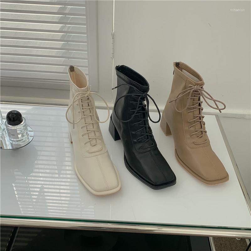 Boots Fashion Women Square Toe Sock 2022 Arrivals White Black Khaki Autumn Winter Woman Thick Mid Heels Cross Tied
Boots Fashion Women Square Toe Sock 2022 Arrivals White Black Khaki Autumn Winter Woman Thick Mid Heels Cross Tied