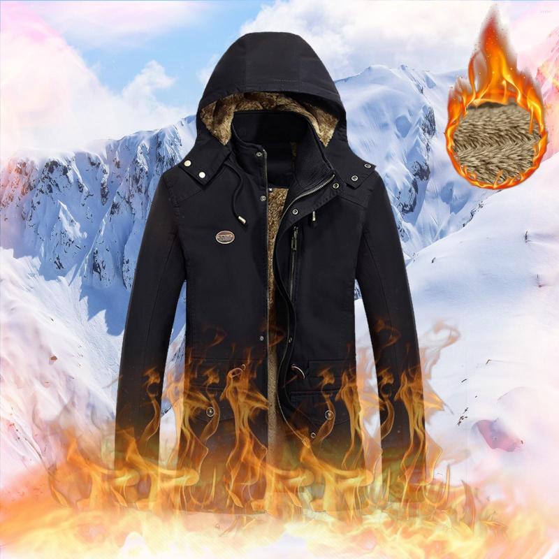 Men's Down Autumn And Winter Jacket Casual Parkas Lapel Collar Warmth Plus Velvet Thick Cotton Hooded Male Coat Windbreaker, Black
Men's Down Autumn And Winter Jacket Casual Parkas Lapel Collar Warmth Plus Velvet Thick Cotton Hooded Male Coat Windbreaker, Black