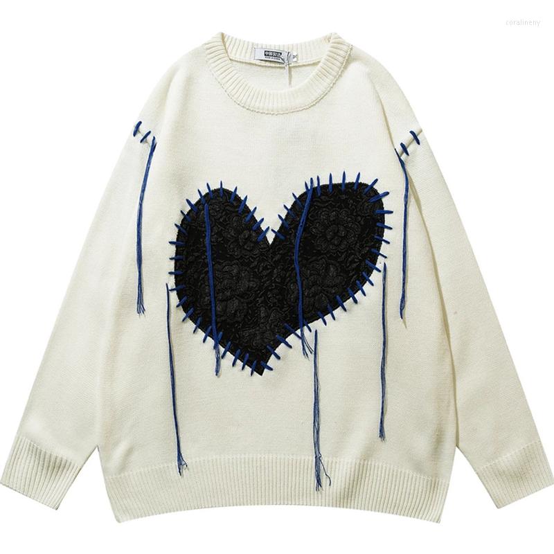 Men's Sweaters Heart-shaped Tassel Sweater Men 2022 Winter High Street Loose Knitted Jumper Couple Harajuku Hip Hop Casual Purple Pullover
Men's Sweaters Heart-shaped Tassel Sweater Men 2022 Winter High Street Loose Knitted Jumper Couple Harajuku Hip Hop Casual Purple Pullover