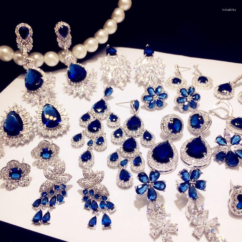 Dangle Earrings Vintage Drop For Women 925 Artificial Sapphire Luxury Bricnos Blue Cubic Zirconia Temperament Earring Fine Jewelry
Dangle Earrings Vintage Drop For Women 925 Artificial Sapphire Luxury Bricnos Blue Cubic Zirconia Temperament Earring Fine Jewelry