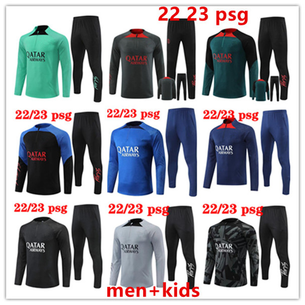 2022 2023 top men kids psgs soccer tracksuit MBAPPE jacket futbol Half zipper Long sleeves Survetement sets Hommes Sportswear training suits football size 10 -2XL, 2022 home
2022 2023 top men kids psgs soccer tracksuit MBAPPE jacket futbol Half zipper Long sleeves Survetement sets Hommes Sportswear training suits football size 10 -2XL, 2022 home