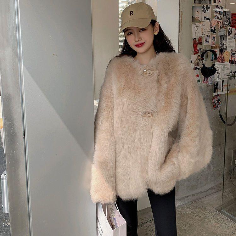 Women' Fur Women Warm Faux Bear Fleece Leather Loose Long Sleeve Thick Winter Fashion O-neck Jacket Fluffy Solid H161, Black
Women' Fur Women Warm Faux Bear Fleece Leather Loose Long Sleeve Thick Winter Fashion O-neck Jacket Fluffy Solid H161, Black