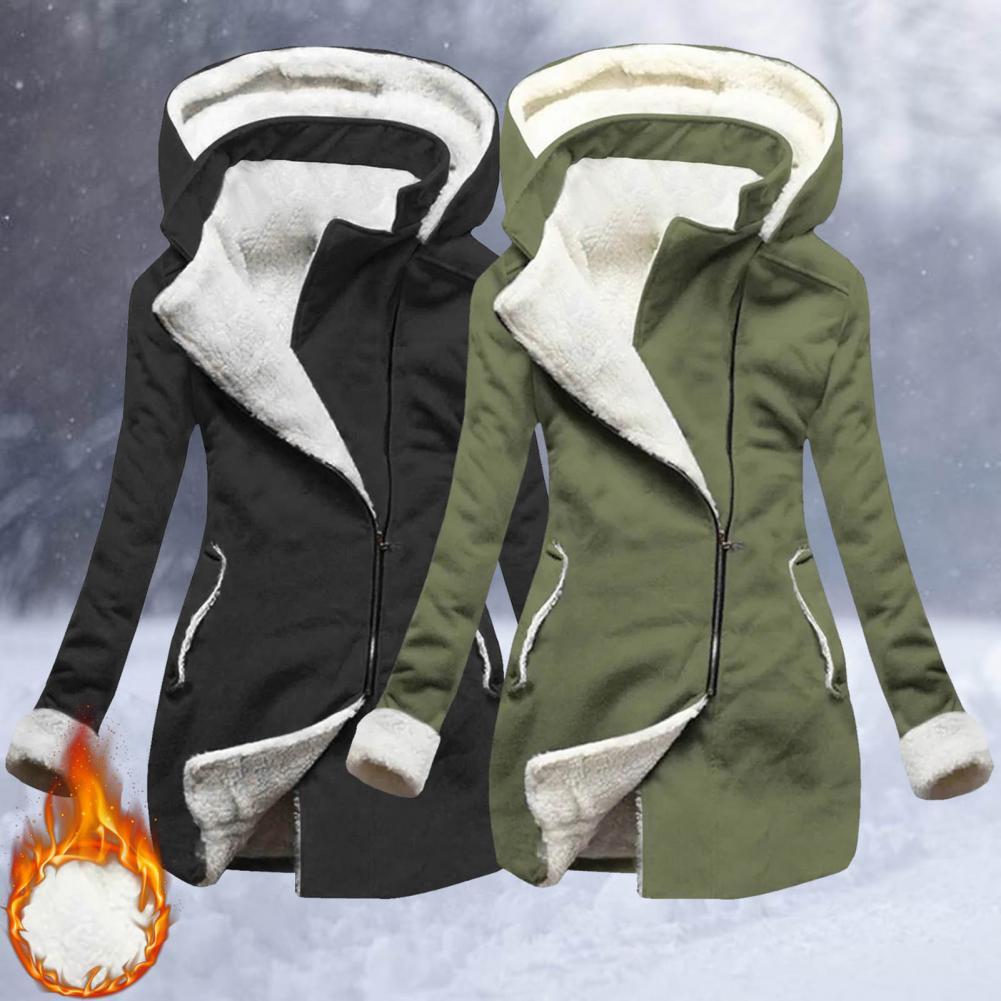QNPQYX New Smooth Zipper Side Pockets Hooded Jackets Women Coat Solid Color Fleece Lined Hooded Winter Warm Overcoat Outerwear, Black
QNPQYX New Smooth Zipper Side Pockets Hooded Jackets Women Coat Solid Color Fleece Lined Hooded Winter Warm Overcoat Outerwear, Black