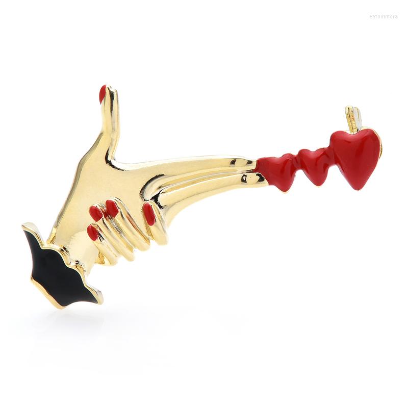 Brooches Wulli&baby Enamel Launch Love For Women Lady Hand And Heart Party Office Brooch Pin Gifts
Brooches Wulli&baby Enamel Launch Love For Women Lady Hand And Heart Party Office Brooch Pin Gifts