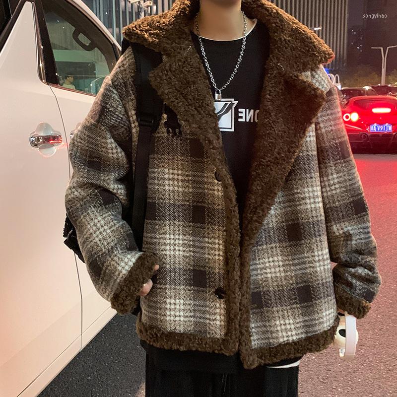 Men's Down Winter Thick Lamb Fur Jacket Men Warm Fashion Casual Retro Plaid Coat Korean Loose Short Mens Jackets Outerwear -3XL, Haig
Men's Down Winter Thick Lamb Fur Jacket Men Warm Fashion Casual Retro Plaid Coat Korean Loose Short Mens Jackets Outerwear -3XL, Haig