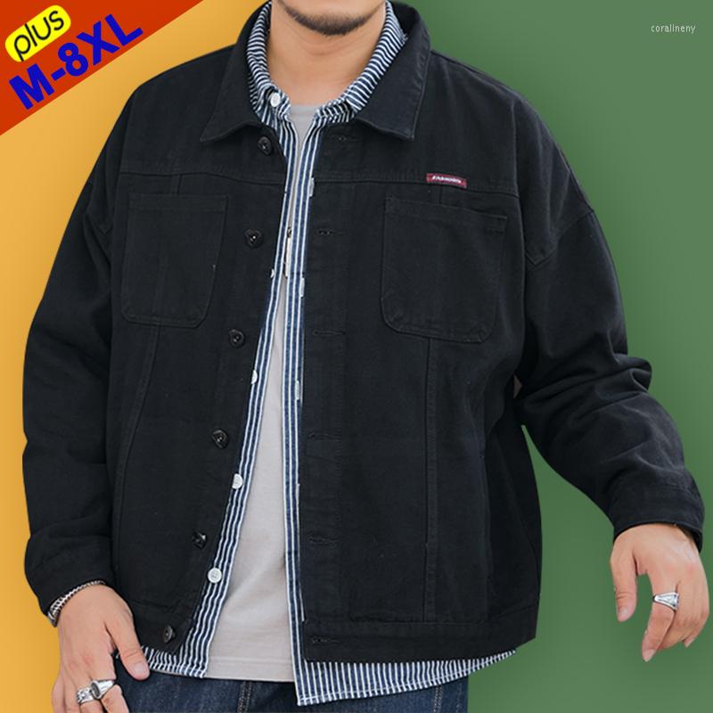 Men's Jackets Free Ship Plus Size 7XL 8XL Men Denim Fashion Jeans Jacket Male Coat Women Streetwears Punk Coats Casual Big, Black
Men's Jackets Free Ship Plus Size 7XL 8XL Men Denim Fashion Jeans Jacket Male Coat Women Streetwears Punk Coats Casual Big, Black