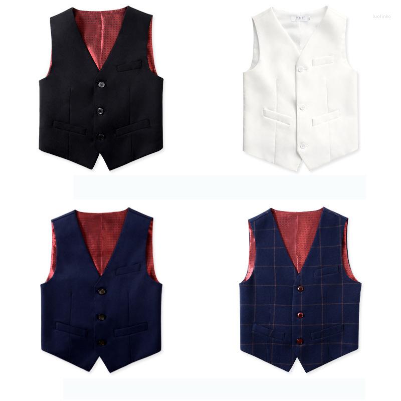 Men's Vests Children's Black Suit Vest Flower Boy Dress Piano Performance British Style Shool Party Solid Color Waistcoat
Men's Vests Children's Black Suit Vest Flower Boy Dress Piano Performance British Style Shool Party Solid Color Waistcoat