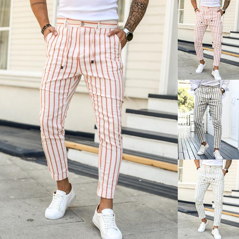 Men' Pants Men Business Stripe Casual Pencil Four Seasons Trip Streetwear Micro Fashion Cool Versatile Clothing, 827a0 green
Men' Pants Men Business Stripe Casual Pencil Four Seasons Trip Streetwear Micro Fashion Cool Versatile Clothing, 827a0 green