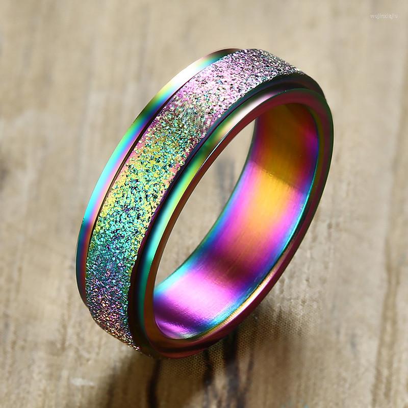 Cluster Rings ZORCVENS 6mm Spinner Ring For Women Men Stress Release Rotatable Sandblasting Stainless Steel Bands Casual Tail
Cluster Rings ZORCVENS 6mm Spinner Ring For Women Men Stress Release Rotatable Sandblasting Stainless Steel Bands Casual Tail