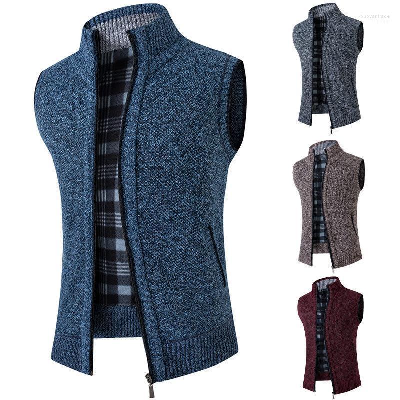 Men's Vests Men's Sweaters Vest Autumn Winter Solid Warm Zipper Sweatercoat Men Casual Knitwear Sleeveless Male Clothing, Brown
Men's Vests Men's Sweaters Vest Autumn Winter Solid Warm Zipper Sweatercoat Men Casual Knitwear Sleeveless Male Clothing, Brown