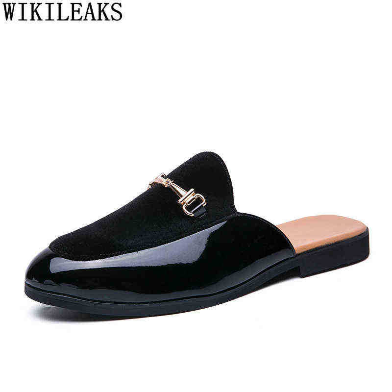 Dres Shoe Mule Black Half Shoe for Men 2022 Blue Lacquer Leather Man Designer Brief on Mule Masculino Zapato Mule Homme 220723
Dres Shoe Mule Black Half Shoe for Men 2022 Blue Lacquer Leather Man Designer Brief on Mule Masculino Zapato Mule Homme 220723