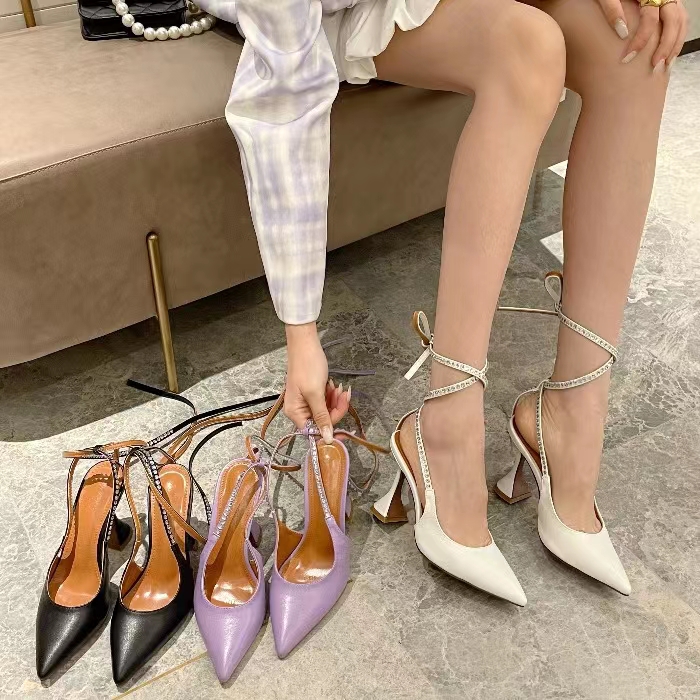 AMINA MUADDI Karma 95mm ankle-wrap sandals fashion Leather Pumps shoes spool Heels sandals women's Luxury Designers Dress shoe Evening sandal factory footwear, Black
AMINA MUADDI Karma 95mm ankle-wrap sandals fashion Leather Pumps shoes spool Heels sandals women's Luxury Designers Dress shoe Evening sandal factory footwear, Black