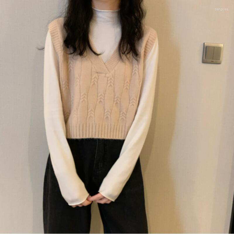 Women's Vests Korean Women Short Knitted Sweater Sleeveless Loose Vest Ladies V-Neck Pullover Tops Female Waistcoat Coat JW9797, Gray
Women's Vests Korean Women Short Knitted Sweater Sleeveless Loose Vest Ladies V-Neck Pullover Tops Female Waistcoat Coat JW9797, Gray
