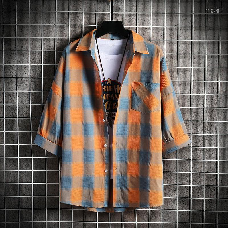 Men's Casual Shirts Fashion Plaid Shirt Summer 3/4 Sleeve Men Business Formal Slim Fit Men's, Black
Men's Casual Shirts Fashion Plaid Shirt Summer 3/4 Sleeve Men Business Formal Slim Fit Men's, Black