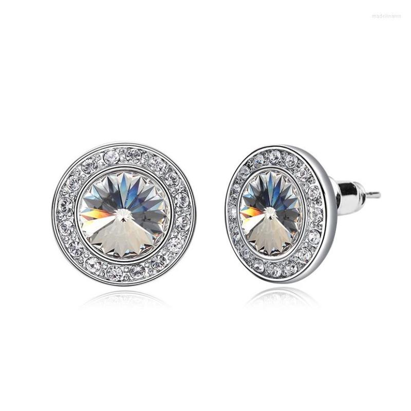 Stud Earrings Real Austrian Crystal For Women 2022 Trendy Round Geometric Earring Female Fashion Jewelry
Stud Earrings Real Austrian Crystal For Women 2022 Trendy Round Geometric Earring Female Fashion Jewelry