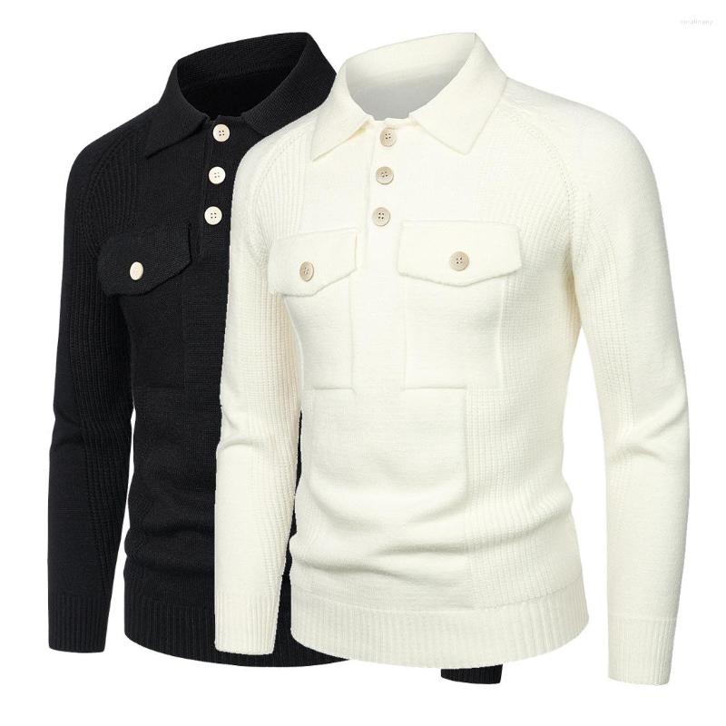 Men's Sweaters YM141 Autumn Men Clothing Pocket Lapel Tooling Sweater Raglan Sleeves Slim, Black
Men's Sweaters YM141 Autumn Men Clothing Pocket Lapel Tooling Sweater Raglan Sleeves Slim, Black