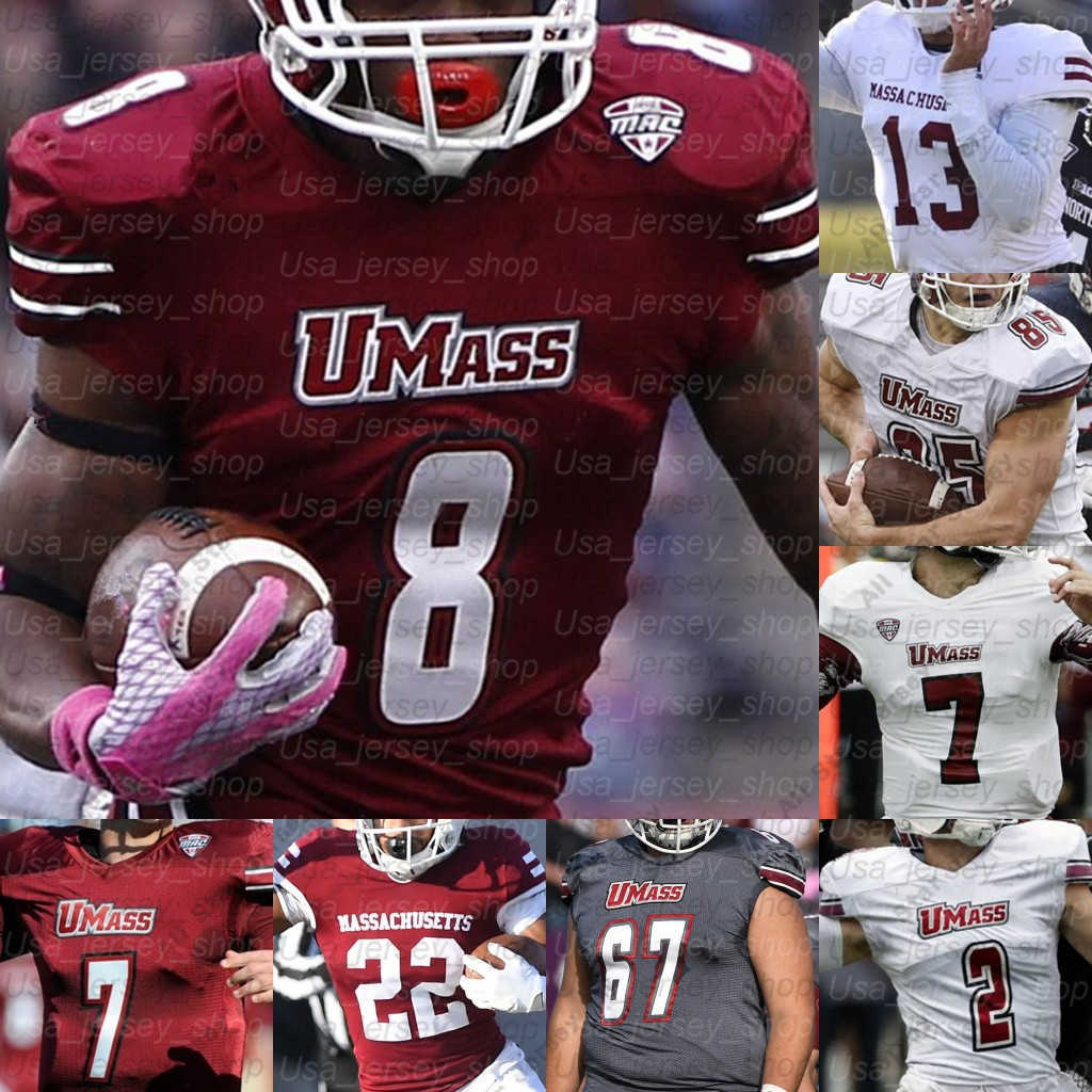 American College Football Wear Custom UMass Massachusetts College Football Jerseys Randall West Andrew Brito Victor Cruz Bilal Ally Zak Simon Sadiq Palmer, Red i
American College Football Wear Custom UMass Massachusetts College Football Jerseys Randall West Andrew Brito Victor Cruz Bilal Ally Zak Simon Sadiq Palmer, Red i