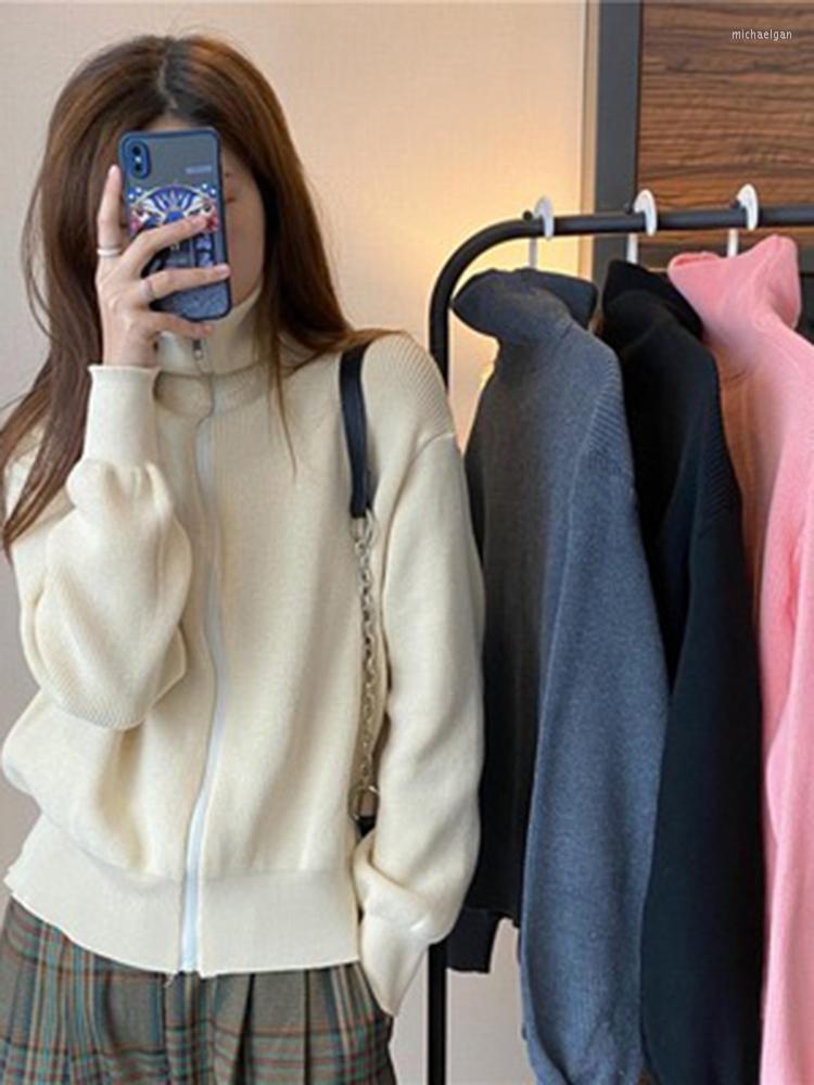 Women's Knits 0807 Spring Autumn Women Knitted Coat Zipper Long Sleeves Turtleneck Loose Thin Fashion Solid Color Casual Outerwear Female, 0807 pink
Women's Knits 0807 Spring Autumn Women Knitted Coat Zipper Long Sleeves Turtleneck Loose Thin Fashion Solid Color Casual Outerwear Female, 0807 pink