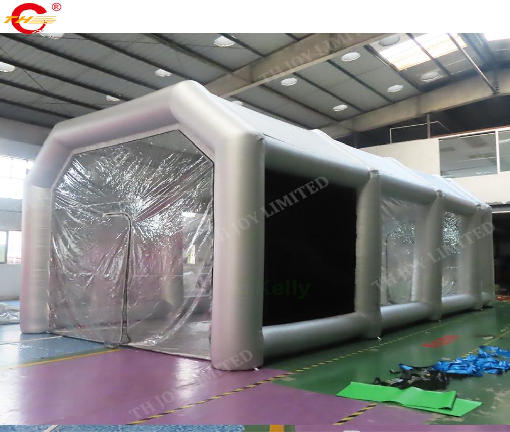 

door ship Outdoor Activities Moveable Inflatable Spray Paint Booth for Cars with Filter System giant car workstation painting7573683