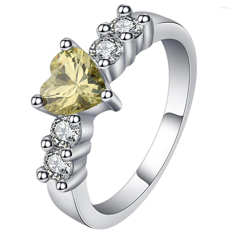 Wedding Rings Hainon Latest Style Trendy Ring Silver Color Clear Cubic Zirconia Heart Yellow For Women Gift Distribution Jewelry
Wedding Rings Hainon Latest Style Trendy Ring Silver Color Clear Cubic Zirconia Heart Yellow For Women Gift Distribution Jewelry
