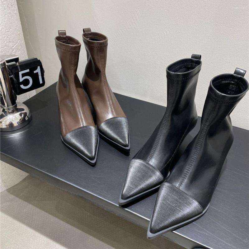 Boots Pointed Toe Women Ankle Stretch Shoes Thin High Heels 2022 Arrivals Party Pumps Casual Sock Botas Mixed Color, Black
Boots Pointed Toe Women Ankle Stretch Shoes Thin High Heels 2022 Arrivals Party Pumps Casual Sock Botas Mixed Color, Black