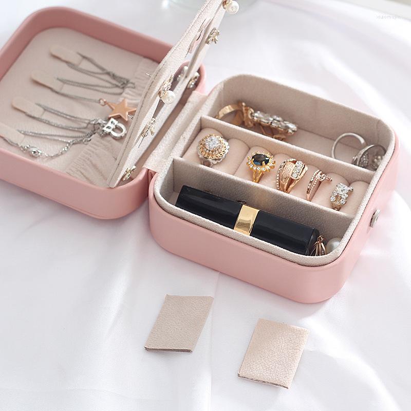 Jewelry Pouches Travel Leather Box Multi-functional Necklace Earring Ring Double-layer Storage
Jewelry Pouches Travel Leather Box Multi-functional Necklace Earring Ring Double-layer Storage