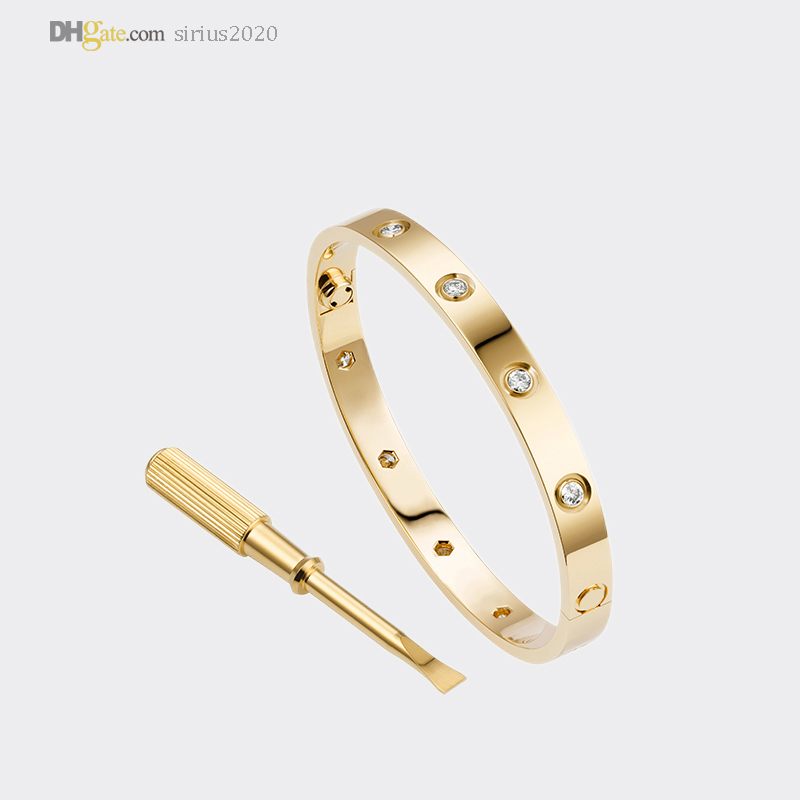 Mens Bangle LOVE Bracelet Carti Bracelets Designer For Women Gold Bracelet 10 Diamonds Luxury Jewelry Titanium Steel Gold-Plated Never Fade Not Allergic 21491608
Mens Bangle LOVE Bracelet Carti Bracelets Designer For Women Gold Bracelet 10 Diamonds Luxury Jewelry Titanium Steel Gold-Plated Never Fade Not Allergic 21491608
