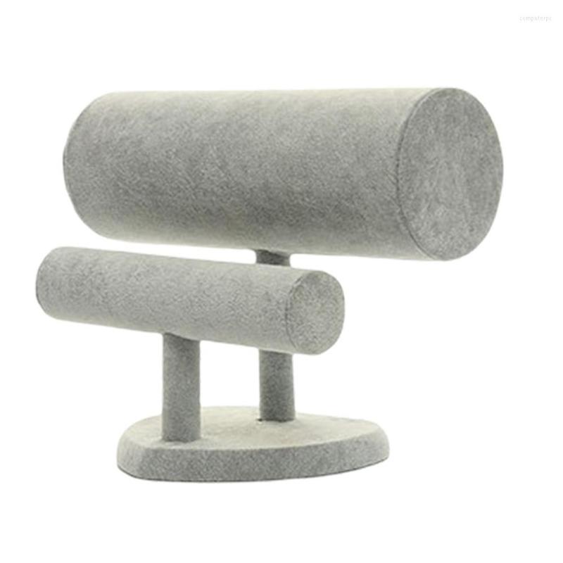 Jewelry Pouches 2 Tiers T-Bar Velvet Headband Holder Bracelet Display Stand Rack Organizer For Shop Show Gray
Jewelry Pouches 2 Tiers T-Bar Velvet Headband Holder Bracelet Display Stand Rack Organizer For Shop Show Gray