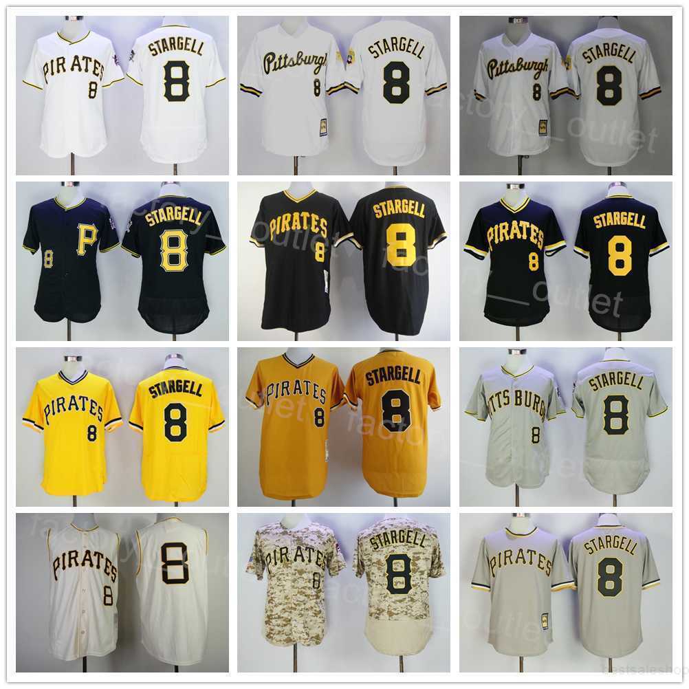 1962 Retro Throwback Baseball 8 Willie Stargell Jersey Men Black White Yellow Grey Team Color Pullover All Stitched Flexbase Vintage Cool Base Cooperstown Retire
1962 Retro Throwback Baseball 8 Willie Stargell Jersey Men Black White Yellow Grey Team Color Pullover All Stitched Flexbase Vintage Cool Base Cooperstown Retire