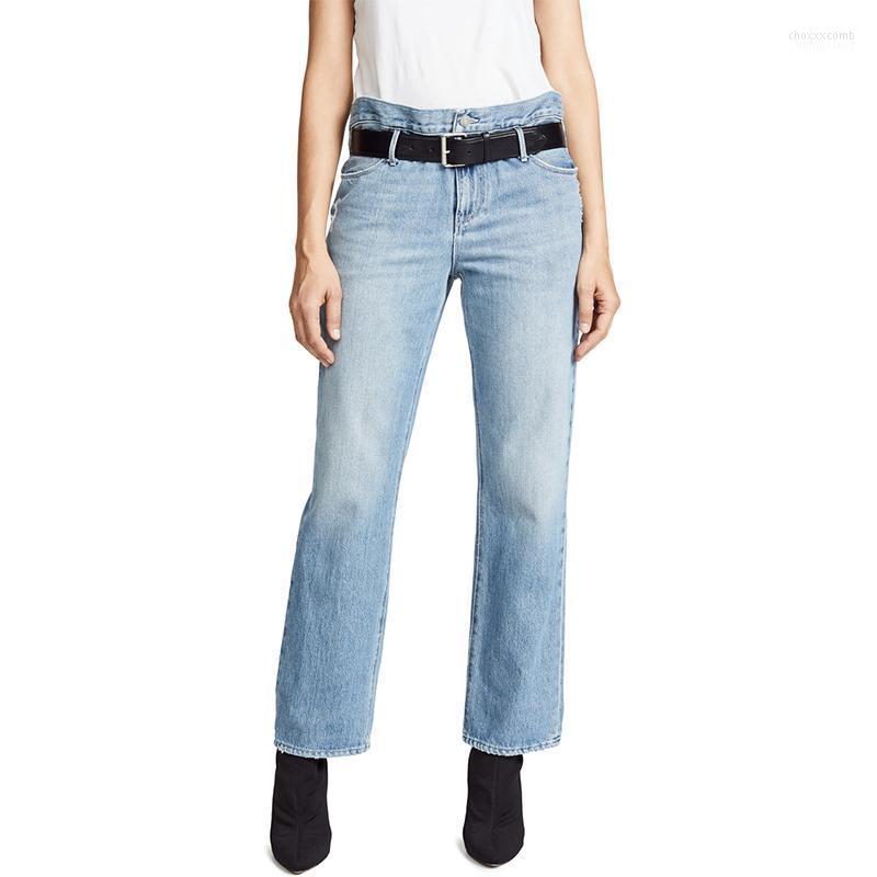 Women's Jeans Women's High Waist Straight Long Pants Ladies With Belt Casual Female Denim Trousers Fashion 
Women's Jeans Women's High Waist Straight Long Pants Ladies With Belt Casual Female Denim Trousers Fashion