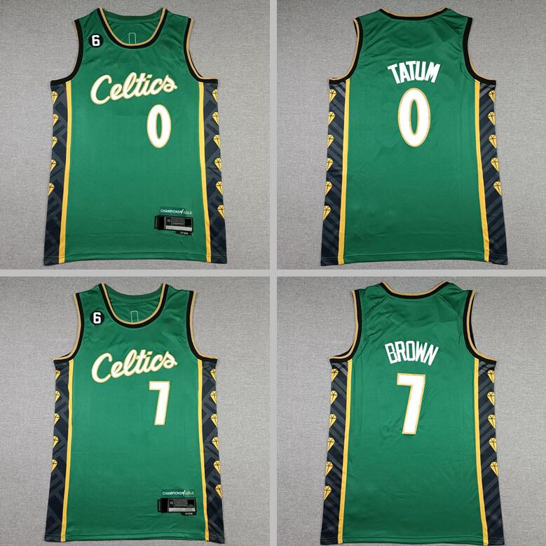 Basketball jerseys Jason Tatum Jaylen Brown Bostons Celticses green white black 2022-23 city jersey, With logo
Basketball jerseys Jason Tatum Jaylen Brown Bostons Celticses green white black 2022-23 city jersey, With logo