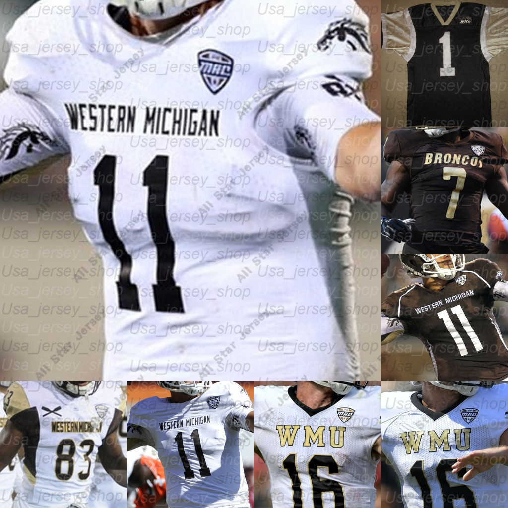 American College Football Wear Custom Western Michigan WMU College Football Jerseys Jon Wassink LeVante Bellamy Skyy Moore Giovanni Ricci Keith Mixon Jr., Black i
American College Football Wear Custom Western Michigan WMU College Football Jerseys Jon Wassink LeVante Bellamy Skyy Moore Giovanni Ricci Keith Mixon Jr., Black i