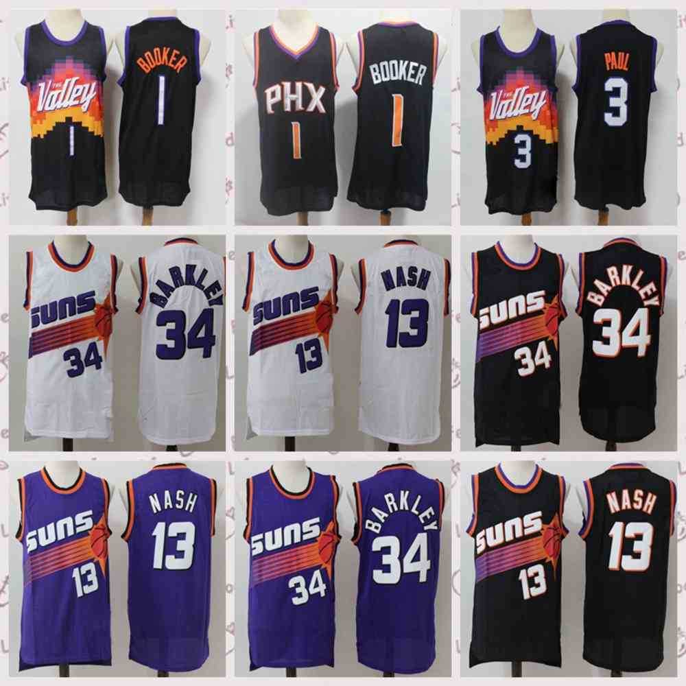 2021 low-priced Men Retro Basketball Jersey Devin 1 Booker Vintage Steve 13 Nash Charles 34 Barkley Size S-2XL Blue white black
2021 low-priced Men Retro Basketball Jersey Devin 1 Booker Vintage Steve 13 Nash Charles 34 Barkley Size S-2XL Blue white black