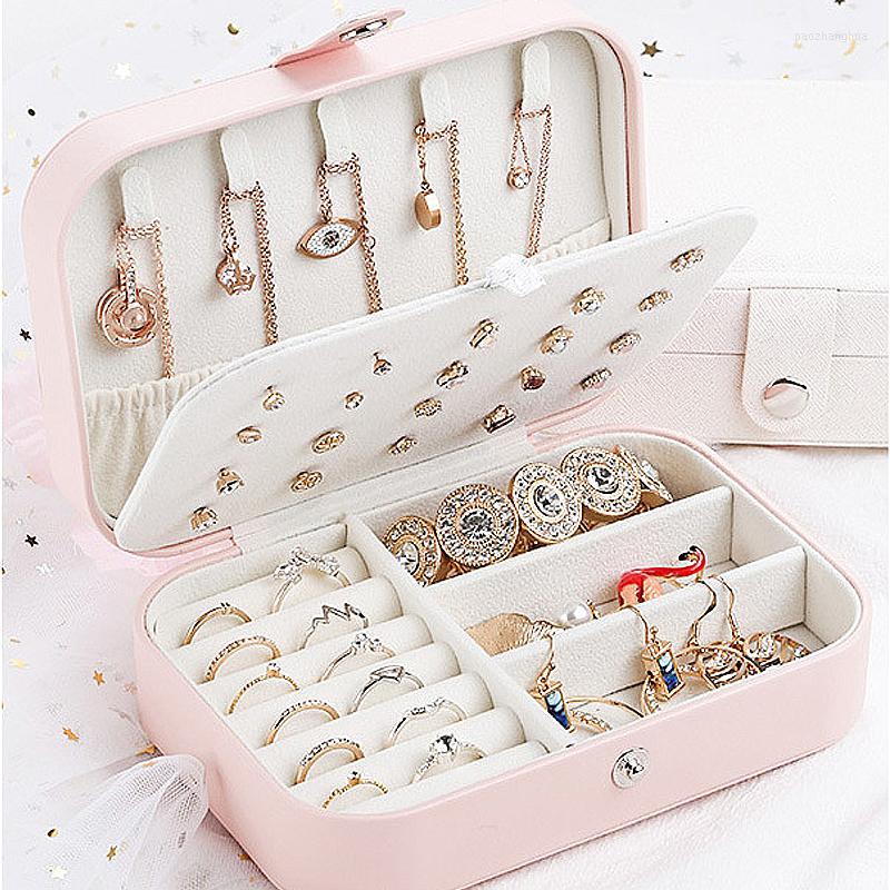 Jewelry Pouches Double Layer Display Boxs PU Leather Multi-functional Earrings Ring Necklaces Rack Storage Box Packaging
Jewelry Pouches Double Layer Display Boxs PU Leather Multi-functional Earrings Ring Necklaces Rack Storage Box Packaging