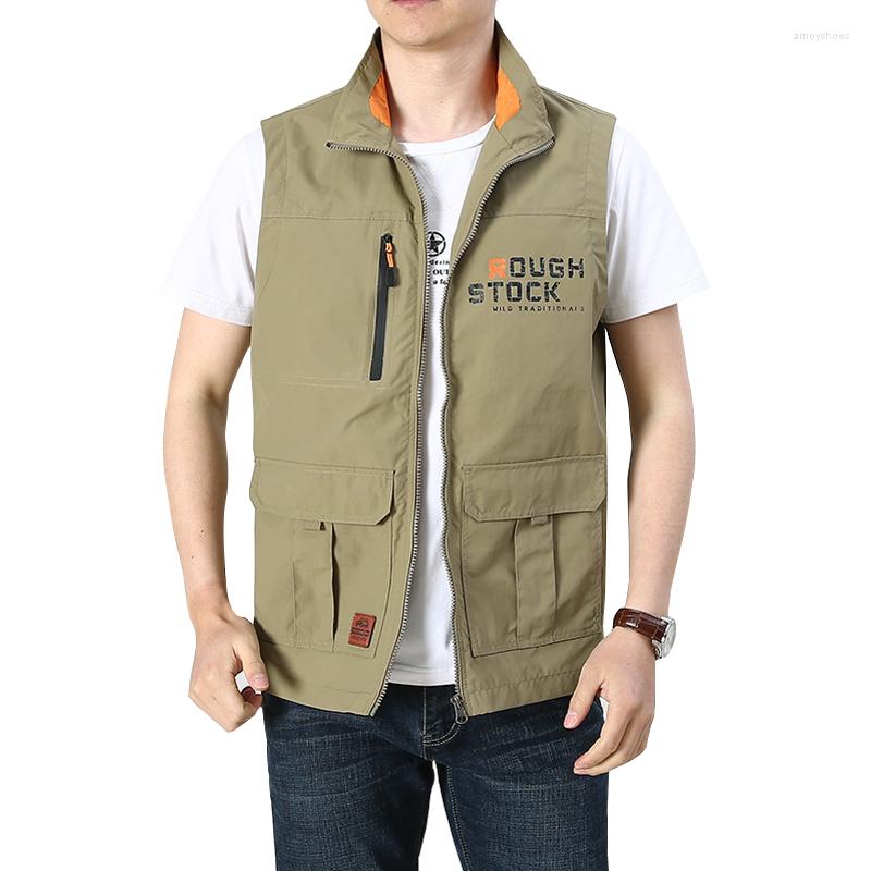 Men's Vests Men Quick-drying Sports Leisure Multi-pocket Vest 2022 Spring Summer Brand Sleeveless Jacket Big Size 6XL Work Clothes
Men's Vests Men Quick-drying Sports Leisure Multi-pocket Vest 2022 Spring Summer Brand Sleeveless Jacket Big Size 6XL Work Clothes