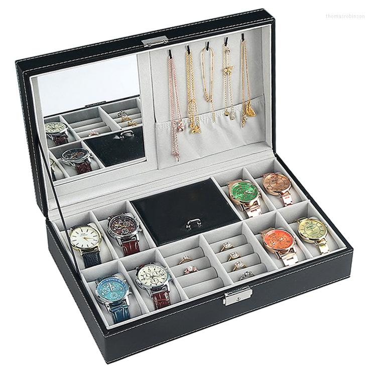 Watch Boxes 6/8/10/12 Grids Box Leather Case Holder Organizer Storage For Rings Watches Jewelry Display Gift
Watch Boxes 6/8/10/12 Grids Box Leather Case Holder Organizer Storage For Rings Watches Jewelry Display Gift