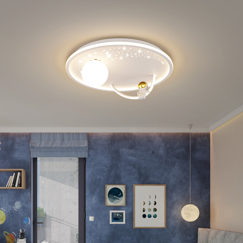 Children's Room Bedroom Ceiling Lights Modern Minimalist Creative Planet Warm Boys And Girls Room Ceilings Lamp For Living Rooms