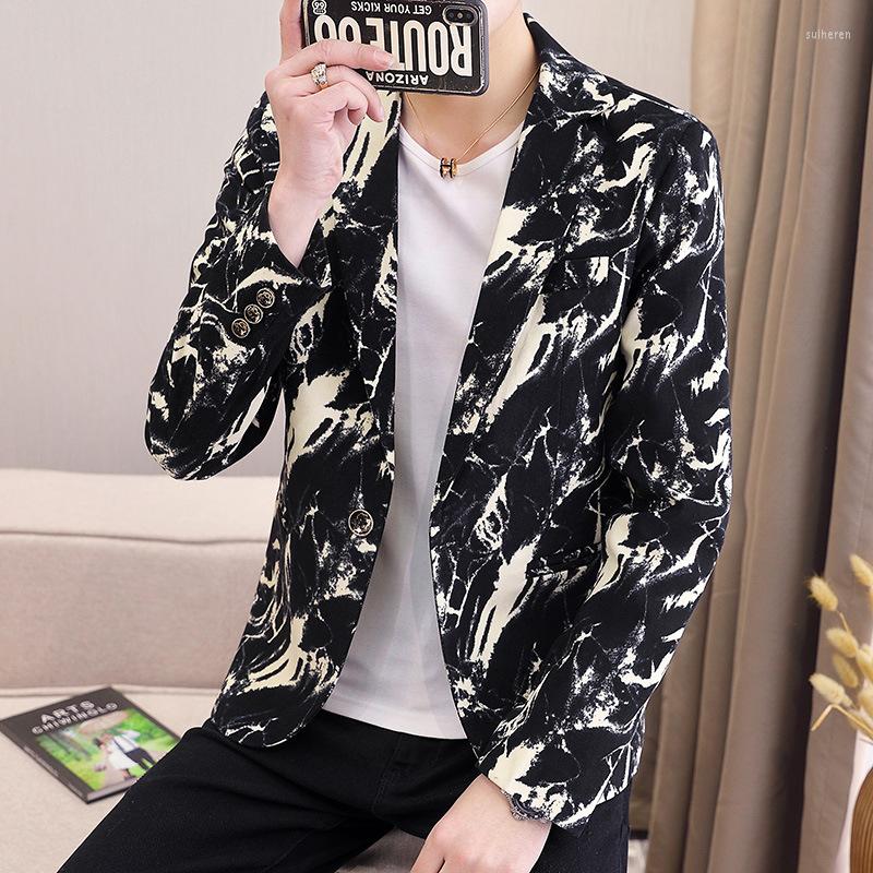 Men's Suits HOO 2022 Men's Spring And Autumn Print Blazer Youth Handsome Slim Blazers, Beige
Men's Suits HOO 2022 Men's Spring And Autumn Print Blazer Youth Handsome Slim Blazers, Beige