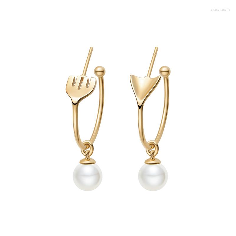 Dangle Earrings S925 Sterling Silver Gold Color Personality Tableware With Pearls For Women Fine Party Elegant Jewelry Fun Earring
Dangle Earrings S925 Sterling Silver Gold Color Personality Tableware With Pearls For Women Fine Party Elegant Jewelry Fun Earring