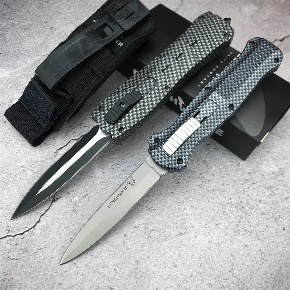 Benchmade Carbon Fiber Handles Automatic Knife - 7CR13MOV Blade Outdoor Hunting Camping Survival Military Combat Knives BM 3300 4600 9400
Benchmade Carbon Fiber Handles Automatic Knife - 7CR13MOV Blade Outdoor Hunting Camping Survival Military Combat Knives BM 3300 4600 9400