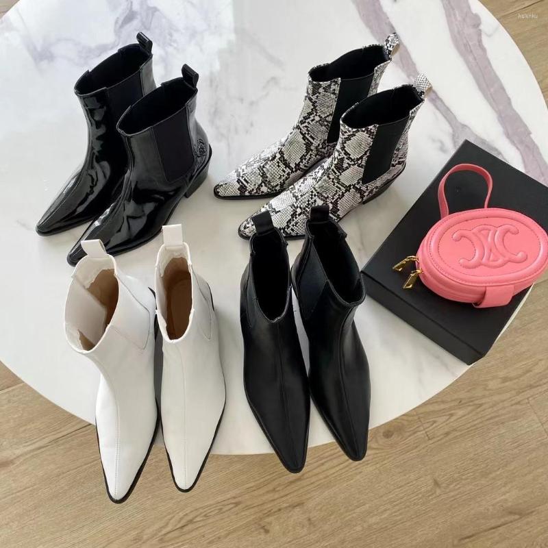 Boots Fashion Women Western Pointed Toe Black White Snake Printed Thick Mid Heels Short Ankle Woman Nighclub Size 35-39, Black 1
Boots Fashion Women Western Pointed Toe Black White Snake Printed Thick Mid Heels Short Ankle Woman Nighclub Size 35-39, Black 1