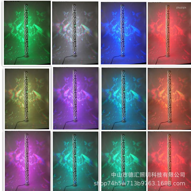 Lamps Floor RGB LED Butterfly Lights For Living Room Bedroom Vertical Lamp Light Shadow Simple Home Decoration