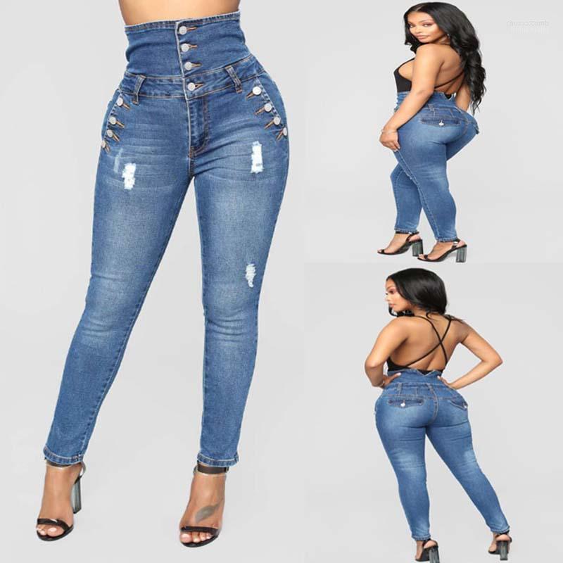 Women' Jeans Women' Autumn Plus Size 3XL High Waist Woman Push Up Buttons Ripped Women Stretch Casual Pencil Pants Denim, Blue
Women' Jeans Women' Autumn Plus Size 3XL High Waist Woman Push Up Buttons Ripped Women Stretch Casual Pencil Pants Denim, Blue