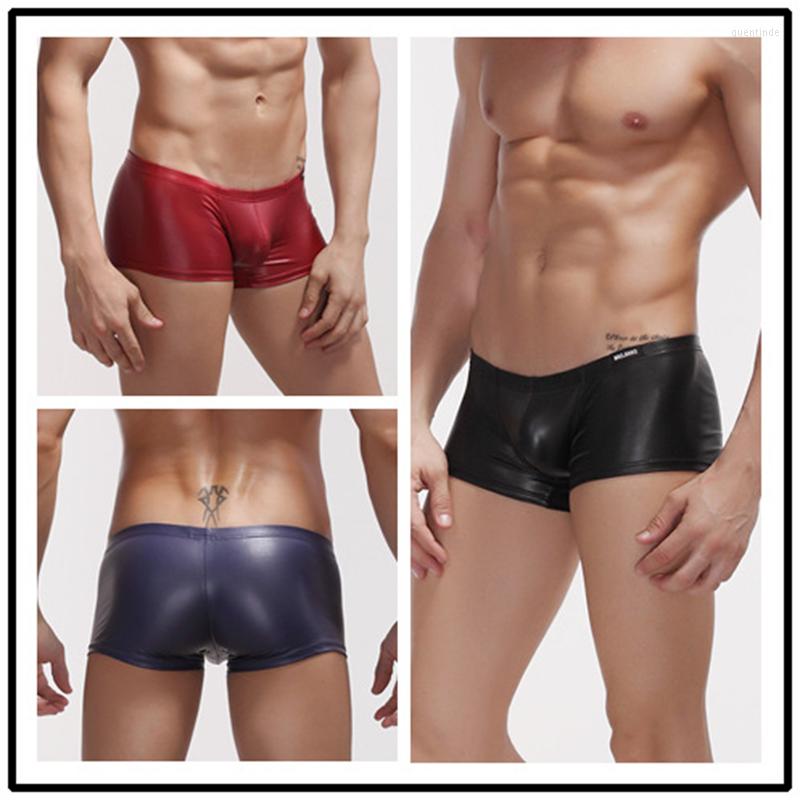Underpants Retail 5 Colors For Male Sexy Elastic Faux Leather Latex Boxer Shorts Underwear Low Waist Gay Men Jockstrap Panties Lingerie, Black
Underpants Retail 5 Colors For Male Sexy Elastic Faux Leather Latex Boxer Shorts Underwear Low Waist Gay Men Jockstrap Panties Lingerie, Black