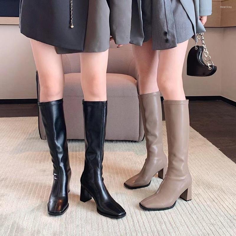 Boots Round Toe Women Knee Winter Stretch Shoes Back Zipper Black Khaki 2022 Arrivals Party Pumps Autumn Botas 35-39
Boots Round Toe Women Knee Winter Stretch Shoes Back Zipper Black Khaki 2022 Arrivals Party Pumps Autumn Botas 35-39